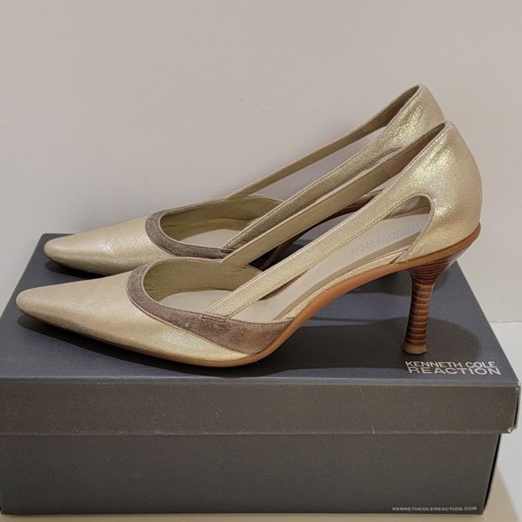 Kenneth Cole Champagne Size 7.5 Heels - Picture 1 of 8